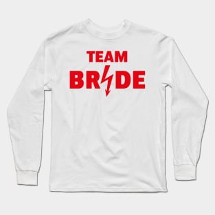 Team Bride Flash (Hen Night / Bachelorette Party / Red) Long Sleeve T-Shirt